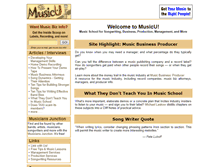 Tablet Screenshot of musicu.com